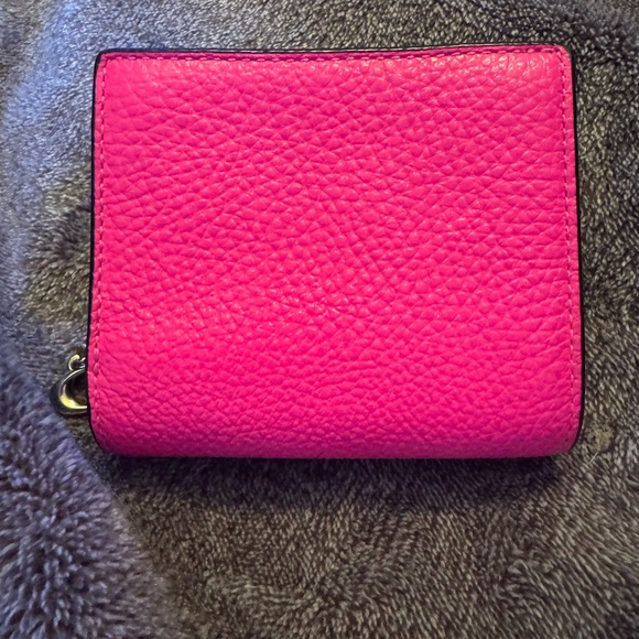 Coach Vibrant Pink Leather Wallet - Picture 2 of 4